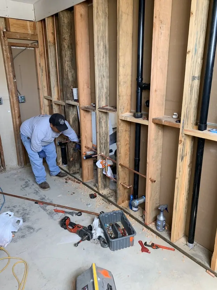 Commercial rough-in plumbing for Trenchless Sewer Repair in Atwater